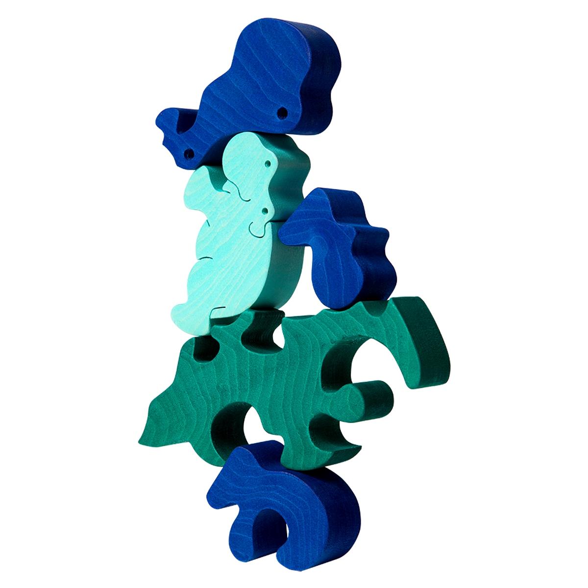 Hippo Family Puzzle Mint picture