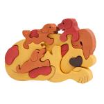 Dog Family Puzzle Gold