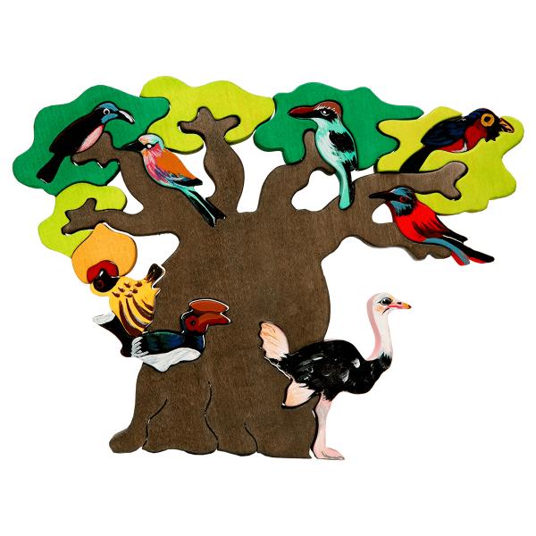 African Bird Tree Puzzle picture
