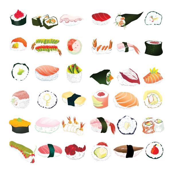 Sushi Dreams Print 24" x 24" picture