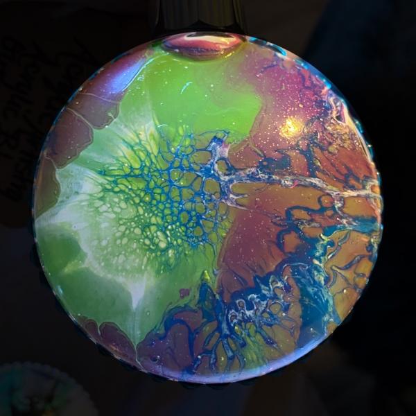 3.5in Round Acrylic Bloom Ornaments picture