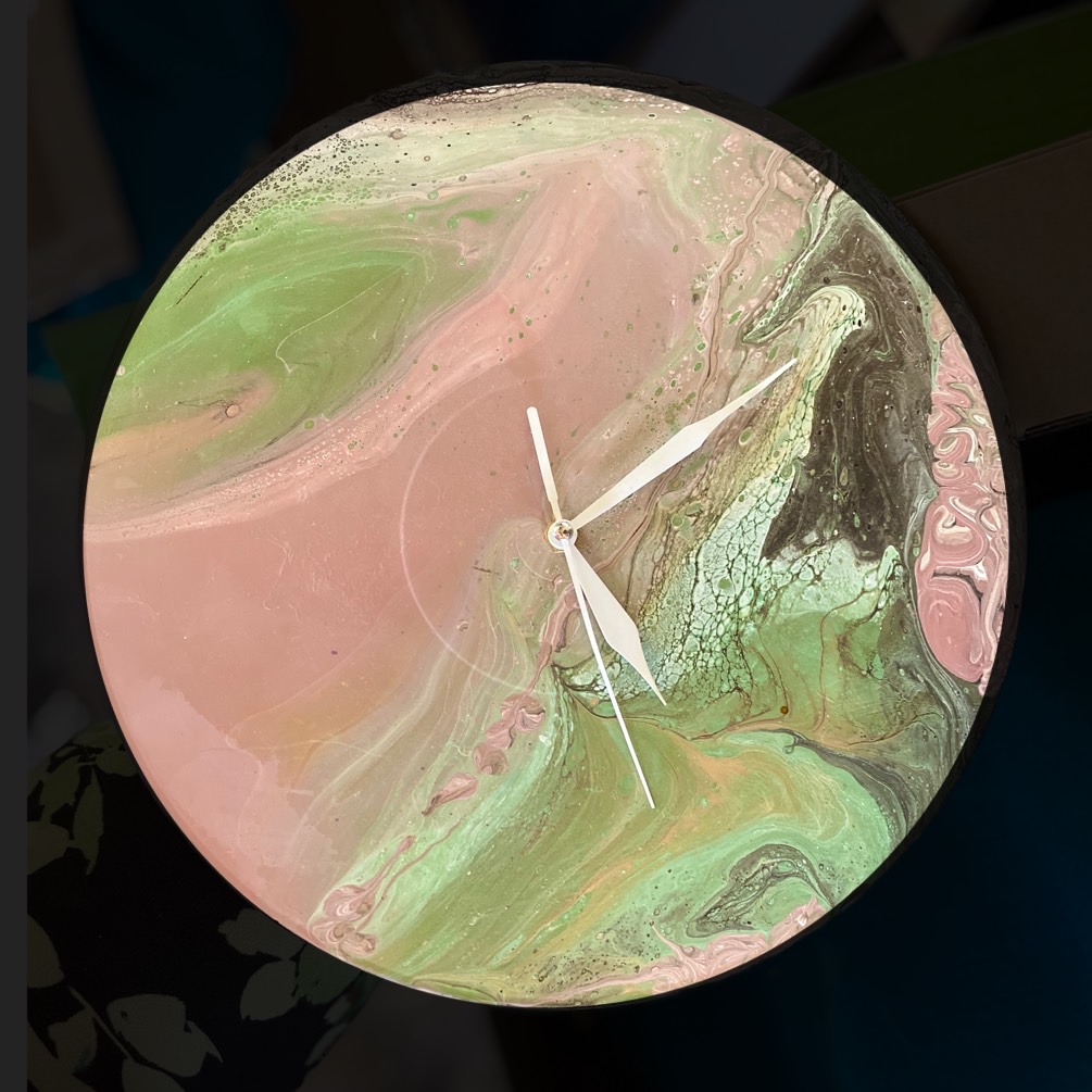 Upcycled Record Album Clock picture