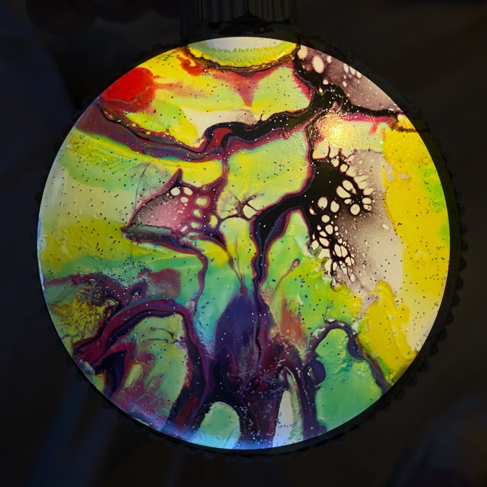 3.5in Round Acrylic Bloom Ornaments picture