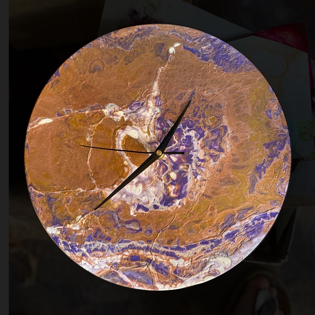 Upcycled Record Album Clock picture