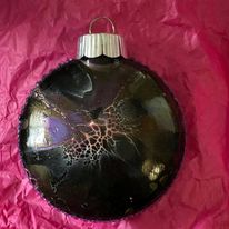 3.5in Round Acrylic Bloom Ornaments picture