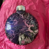 3.5in Round Acrylic Bloom Ornaments picture