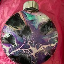 3.5in Round Acrylic Bloom Ornaments picture