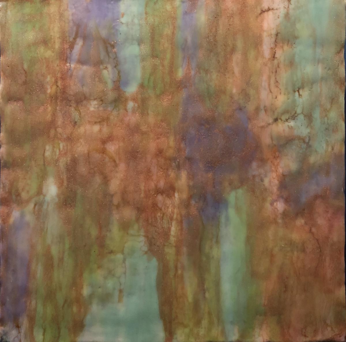 12in x 12in Encaustic Painting on Wood picture