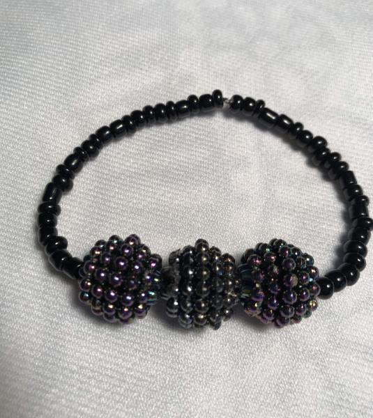Iridescent Black Berry Bracelet