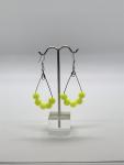 Neon Chatreuse Teardrop Earrings