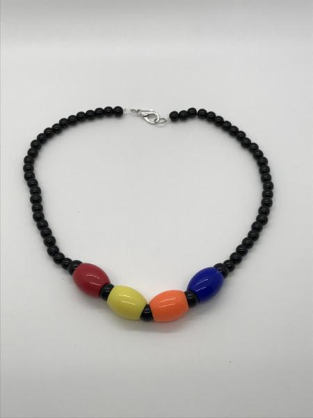 Primary Colors& Black Necklace picture