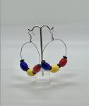 Primary Colors Dangly Hoops
