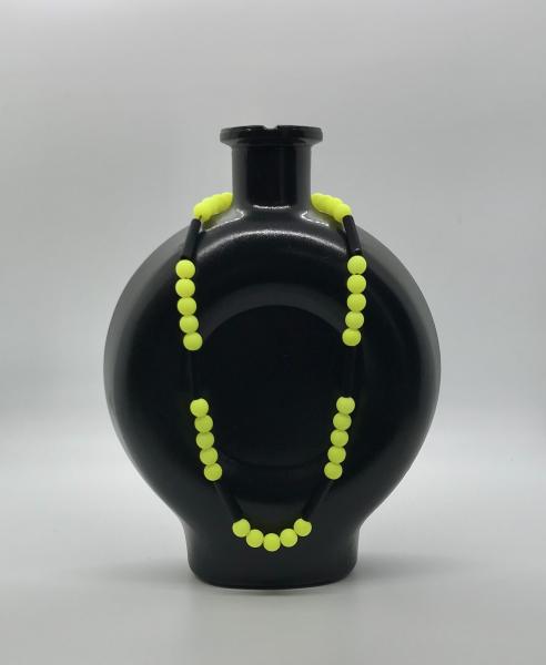 Neon Chartreuse & Black Necklace