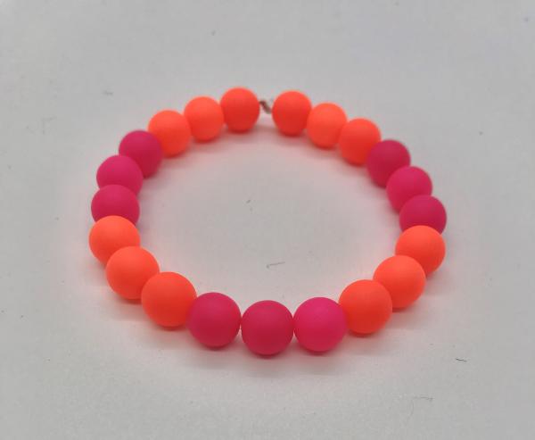 Neon Orange & Pink Bracelet