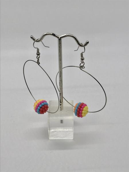 Colorful Berry Bead Hoops