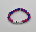 Neon Blue/Pink Name Bracelet