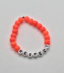 Neon Orange Name Bracelet