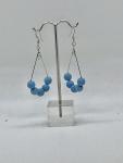 Blue Teardrop Dangly Earrings