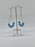 Blue Teardrop Dangly Earrings