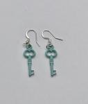 Blue key Earrings