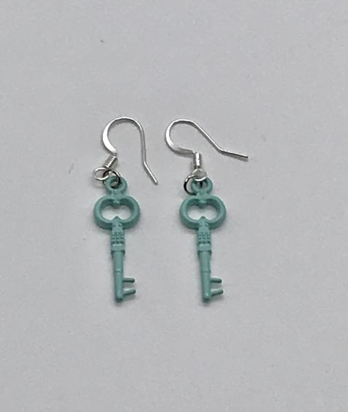 Blue key Earrings