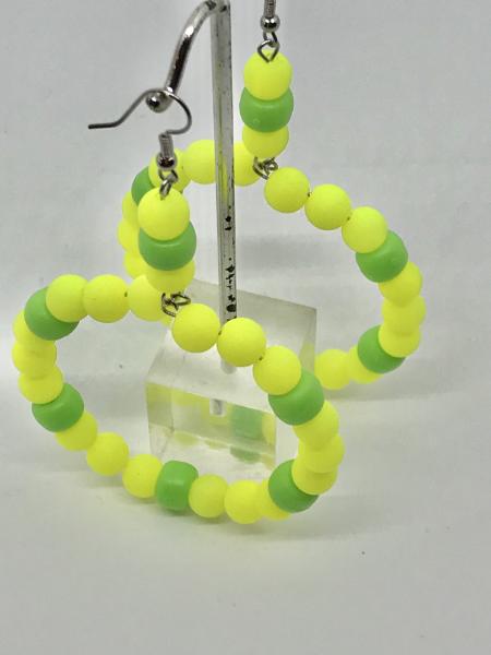 Neon Chatreuse Green Hoops picture