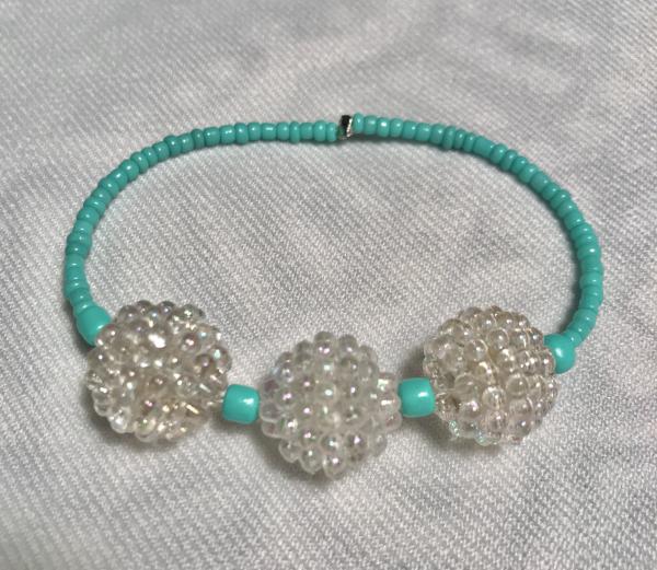 Teal/Iridescent Berry Bracelet