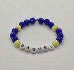 Blue/Green Name Bracelet