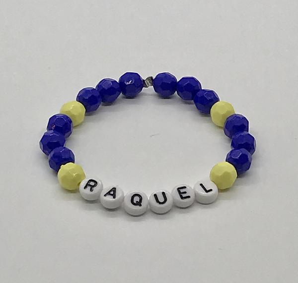 Blue/Green Name Bracelet