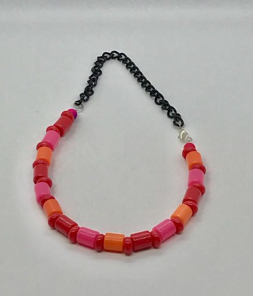Orange/Pink Chain Necklace picture