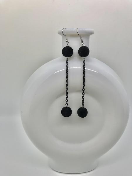 Black Chain Earrings