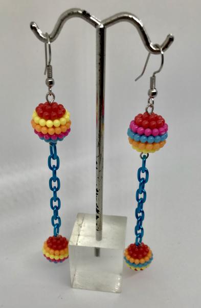 Colorful Berry/Chain Earrings picture