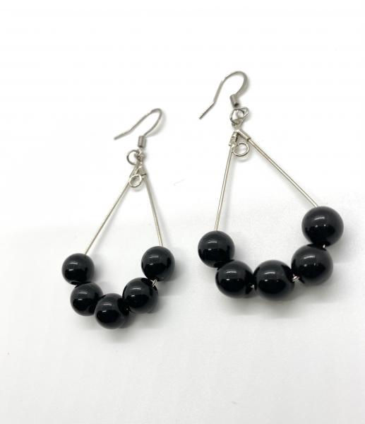 Black Teardrop Earrings