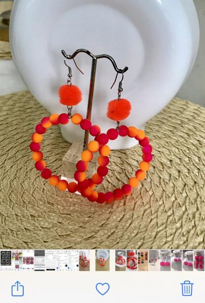 Two-Tone Neon Hoops