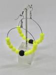 Neon Chatreuse Hoops