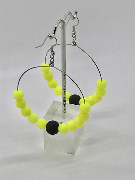 Neon Chatreuse Hoops picture