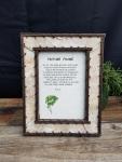 Stone Easel Birch Bark Picture Frame