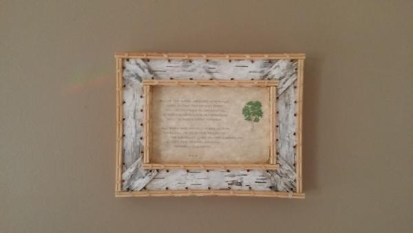 4x6 Birch Bark Picture Frame picture