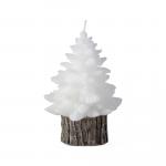 White spruce rustic tree candle, small