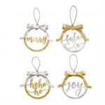 Metallic Foil Bow Ornaments