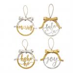 Metallic Foil Bow Ornaments