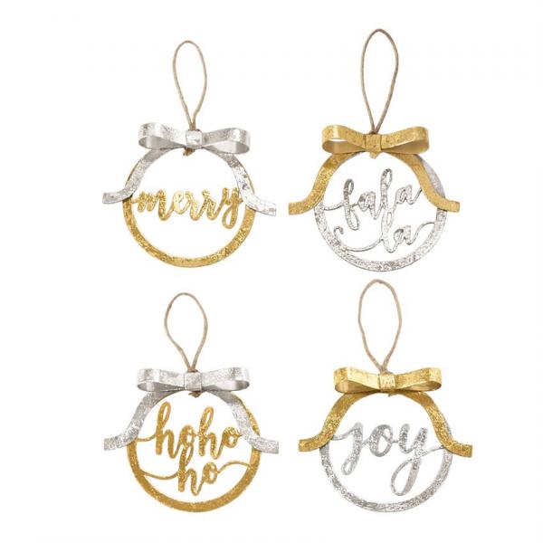 Metallic Foil Bow Ornaments