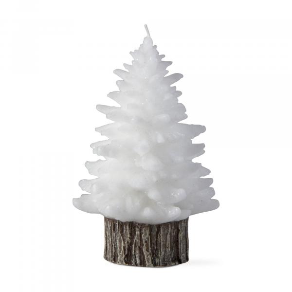 White spruce rustic tree candle, medium picture