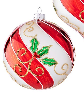 Holly Swirl Ornaments picture