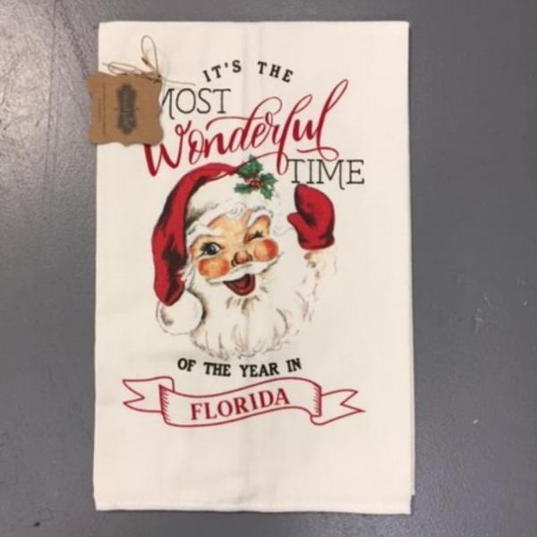 Florida Christmas Hand Towel