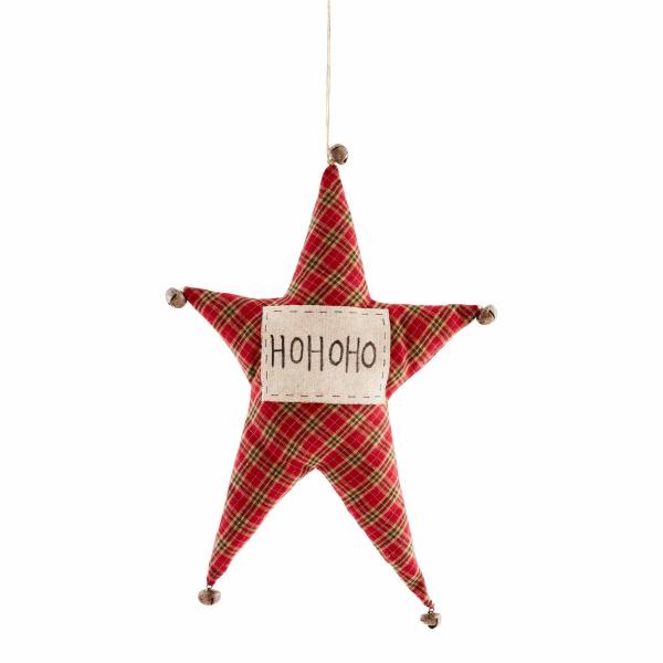 Ho Ho Ho Hanging Decorative Star