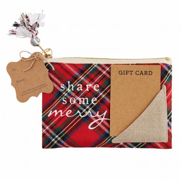 Share Some Merry Plaid Gift Pouch