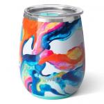 Swig Stemless Wine Cup, Color Swirl