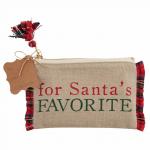 Santa's Favorite Plaid Gift Pouch