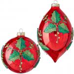 Holly Pattern Ornaments